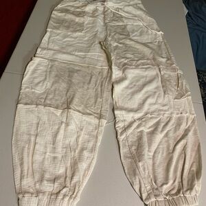 Women's Cream Track Pants
